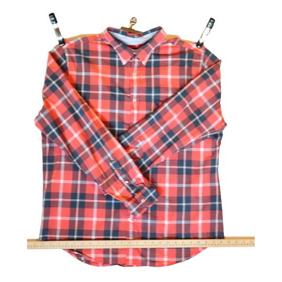 American Eagle Outfitters Other - American Eagle Mens XL Classic Fit Long Sleeve Plaid Button Down Shirt Red